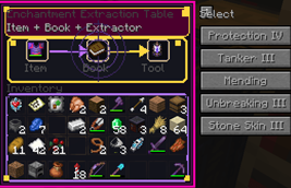 Extraction Table