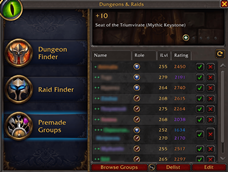 LFG Viewer — Applicant names prefixed with colored + indicators. Each + = one utility gap closed. Seat of the Triumvirate +10.