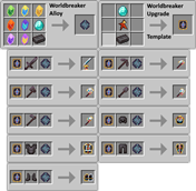 WorldBoss Weapon, Armor and Tools Crafting Recipe
