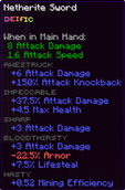 Deific Netherite Sword