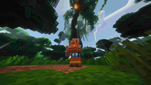 Ancient Giant Jungle Tree in the day