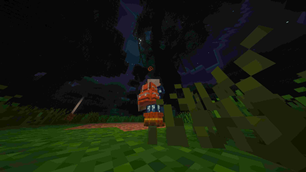 Ancient Giant Jungle Tree in the night