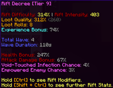 Example of Rift Decree's tooltip