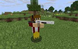 Shotgun in hands