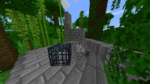 The golem is friendly! Right-click on it.