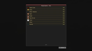 Default requirements to go to The End!