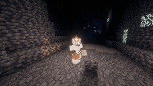 with lantern