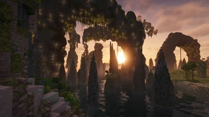 Lush Stacks at sunset