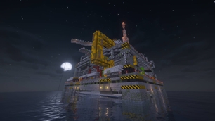 Oil Rig - Night