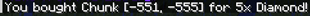 Message after buying