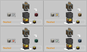 Crimsite, Ochrum, Veridium, Asurine