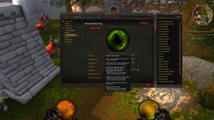 Settings panel