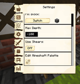Mineshaft Palette Settings