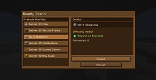 Snowy Bounty Board GUI