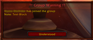 Blocked User Joined