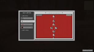 When in Creative mode - Customisation buttons appear. Click 'Change Tile' to change quest tree background.