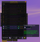 Item sets highlighted