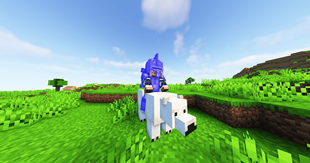 Villager Knight mounted on a polar bear