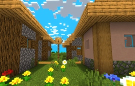 village at noon