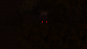 The omen, whatching from behind a tree