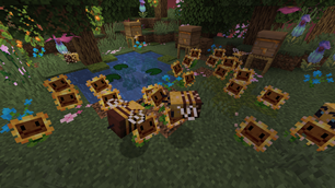 Bees Polinating Sunflowers.png
