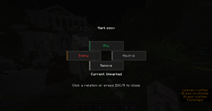 Relation Radial Menu