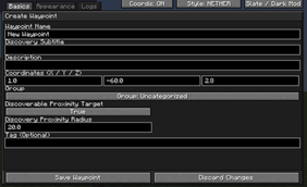 Admin Create Waypoint UI
