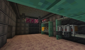 ruined petrol station