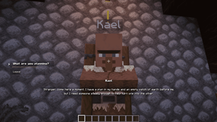 Talking to a Villager to get a Quest