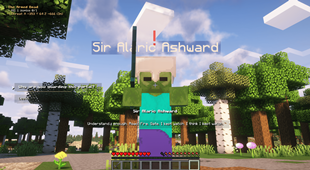 Talking to Sir Alaric Ashward from the quest "The Armed Dead"