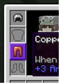Player's armor slot