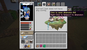 Default task GUI is clickable