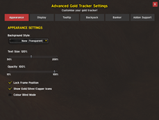 Appearance Settings Page