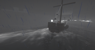 Rain and Cog Boat