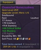 Exact Item Count - Equipped items