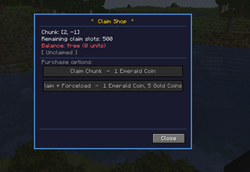 Claimshop GUI