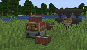 Place cans as a way of storage! Shift-right click.