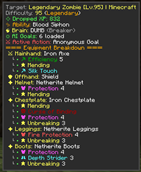 this is in a vanilla game and a normal zombie