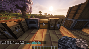 Step 1: Click a chest with bedrock to link it