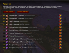 Potion List