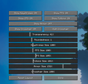 Customization Menu