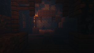 Mineshaft with deceased humans