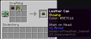 Glowing colorful leather armor
