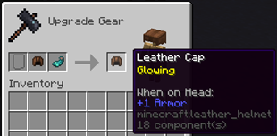 Glowing leather armor recipe