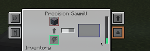 Archwood log in the Precision Sawmill