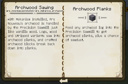 Archwood Sawing page