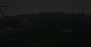 Landscape at night