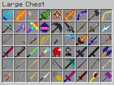 Alot of diffrent weapons