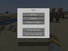 Added Multi Group Settings Tab to the More UI screen