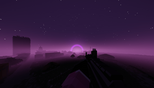 Screenshot in game, "Evening"